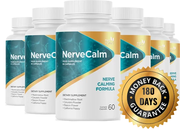 Buy Kit 6 bottles nervecalm with 180 day money back guarantee